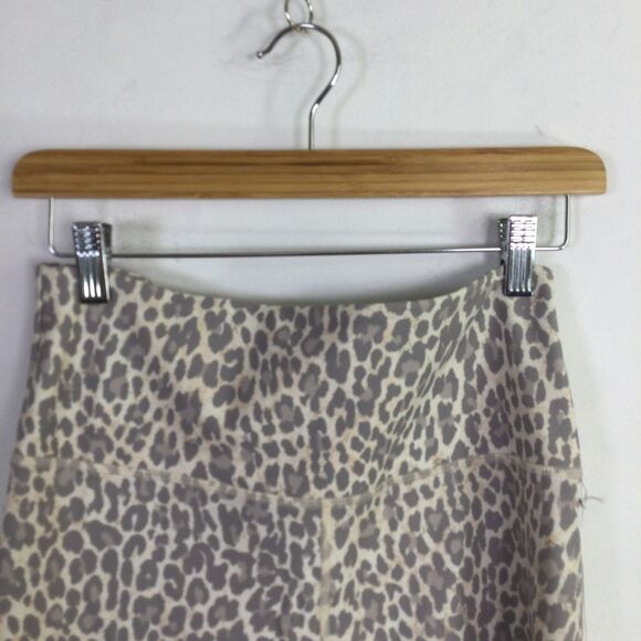 Calme Johnny Was Womens Endurance Biker Shorts Pull-On Leopard Print Size L NWT - Picture 7 of 16